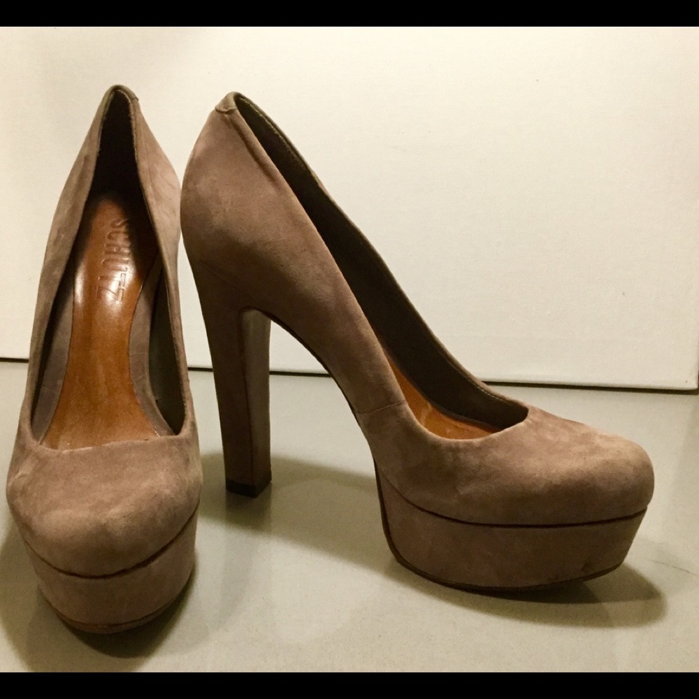 Schutz- Dark lavender suede heels